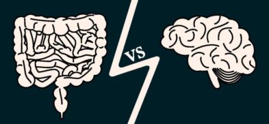 image showing gut vs brain that causes stress