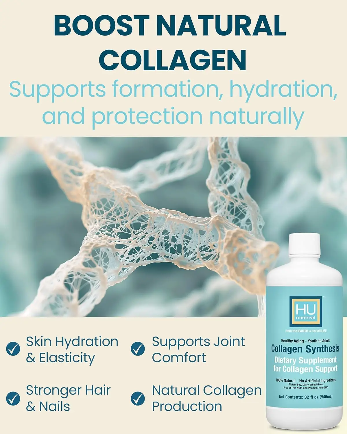 HUmineral Collagen Synthesis | Plant-Based Collagen Support - Image 2