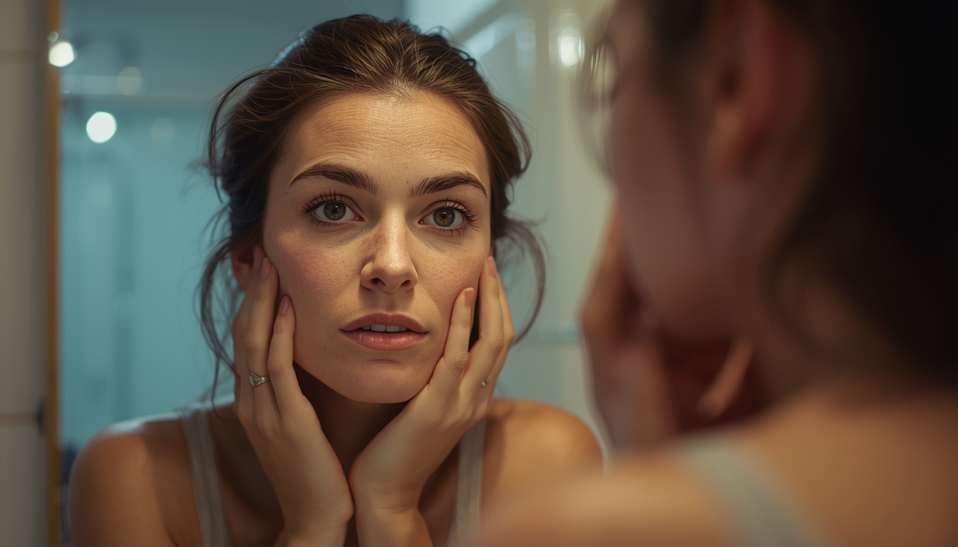 ozempic side effects fatigue mirror reflection woman