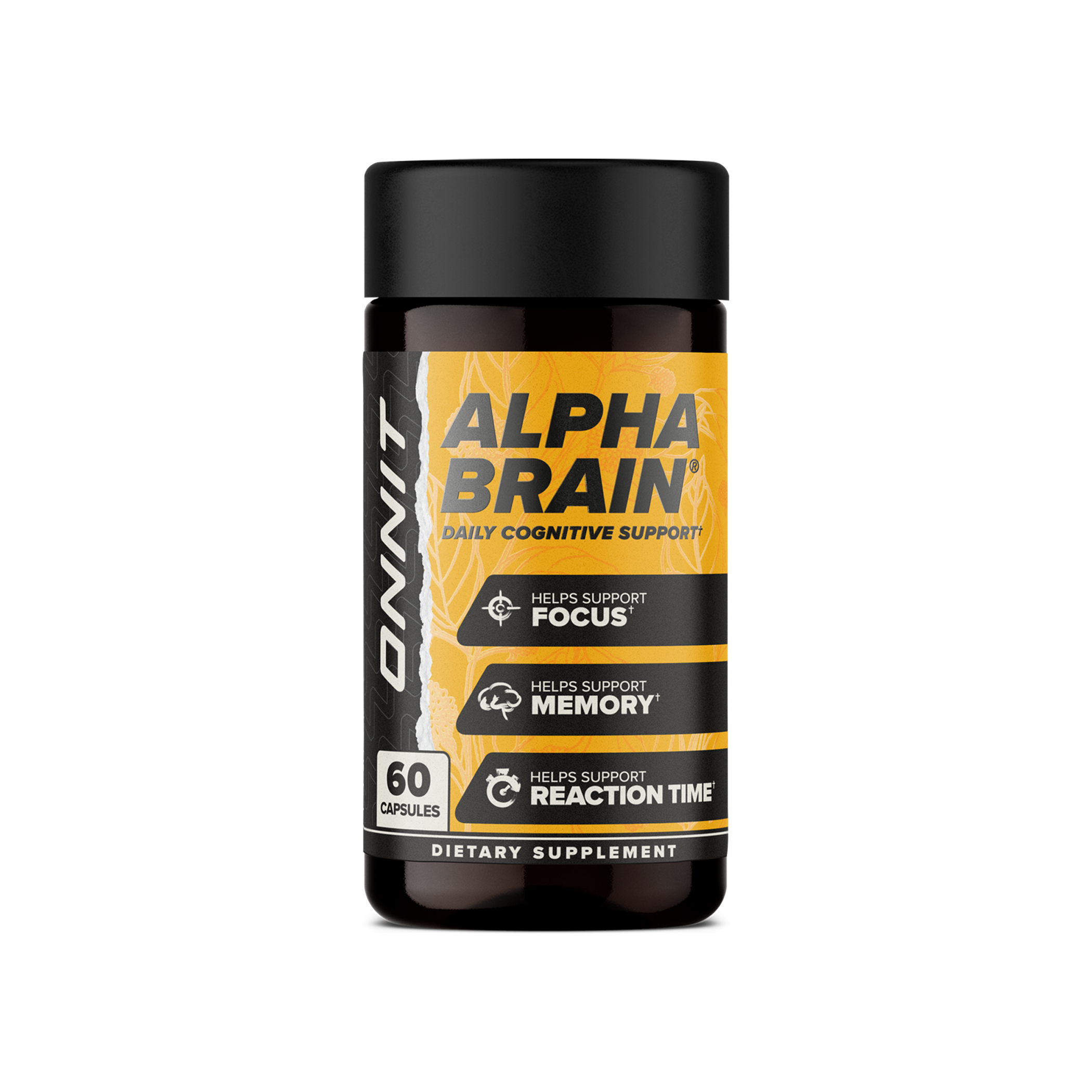 Onnit Alpha BRAIN bottle, 60 capsules