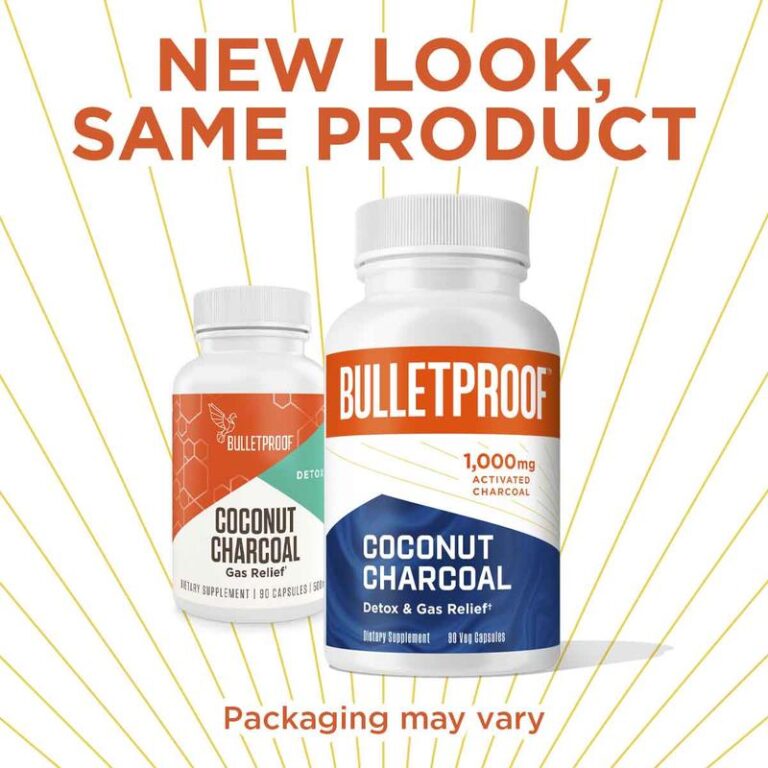 Shop Bulletproof Coconut Charcoal Detox Gas Relief HoneyColony